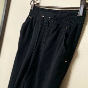 Black Pants with Gold Details